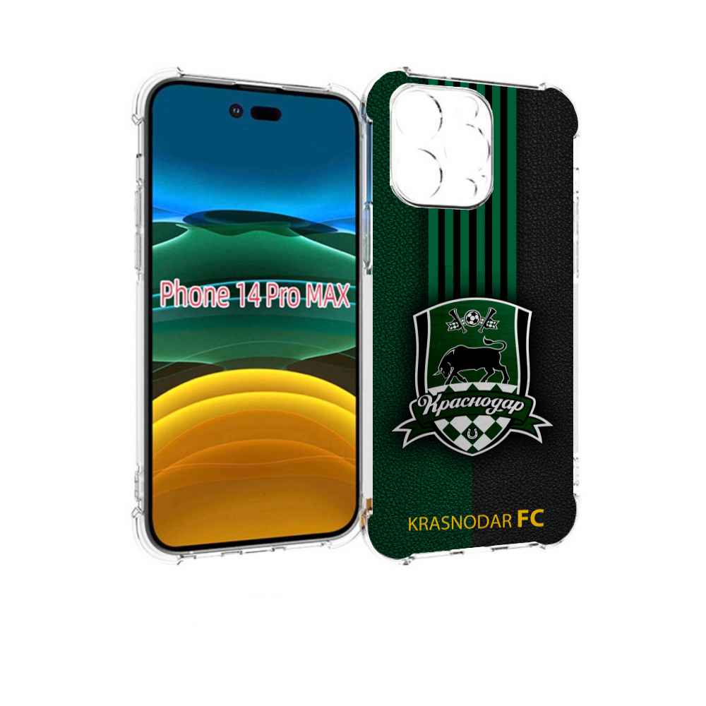 

Чехол MyPads фк краснодар мужской для iPhone 14 Pro Max, Прозрачный, Tocco