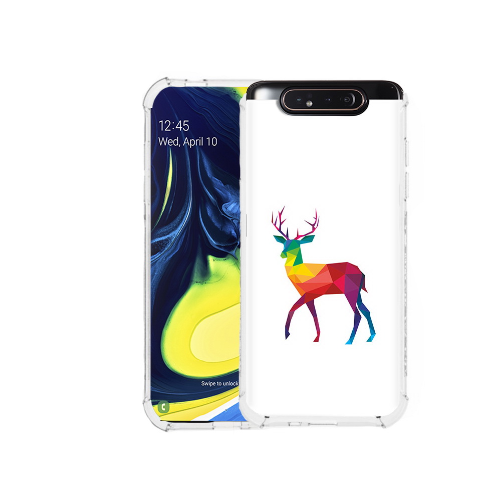 

Чехол MyPads Tocco для Samsung Galaxy A80 геометрический олень (PT128473.599.286), Прозрачный, Tocco
