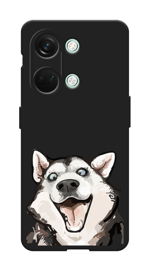 

Чехол Awog на OnePlus Nord 3 "Радостный хаски", Белый;голубой;черный, 154052-1