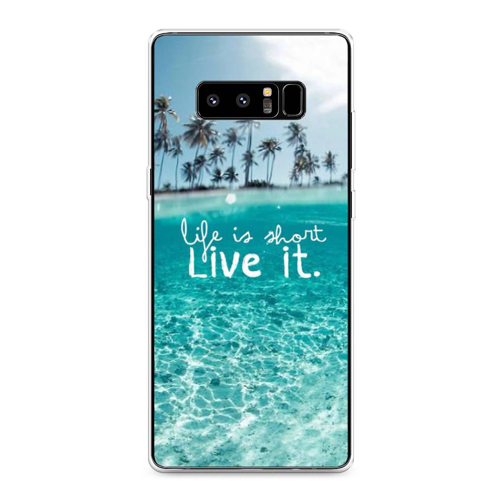 

Чехол Awog на Samsung Galaxy Note 8 "Live it", Розовый, 25250-7