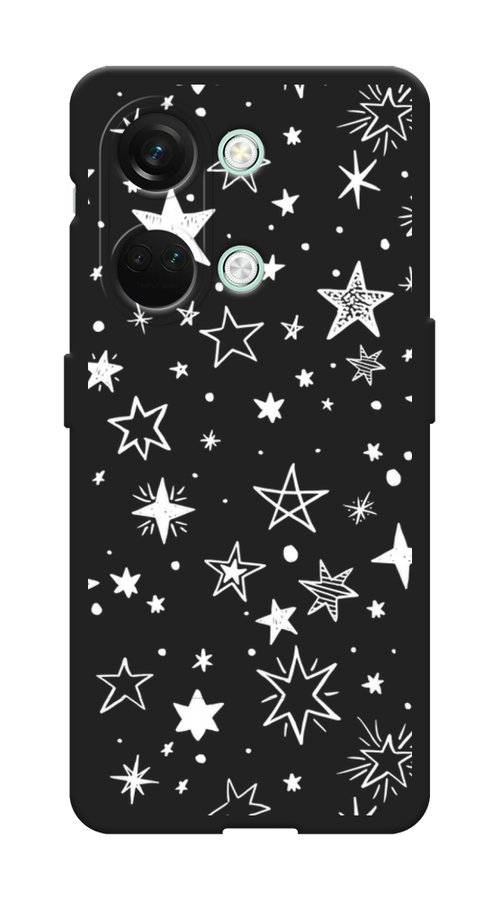 

Чехол Awog на OnePlus Nord 3 "Звездочки графика белая", Прозрачный;белый, 154052-1