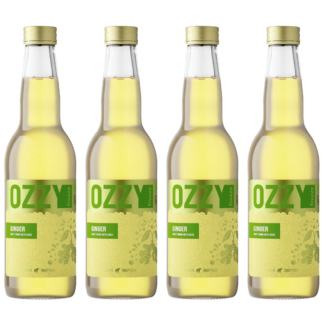 Лимонад OZZY frozzy Export Ginger имбирный, 330 мл х 4 шт