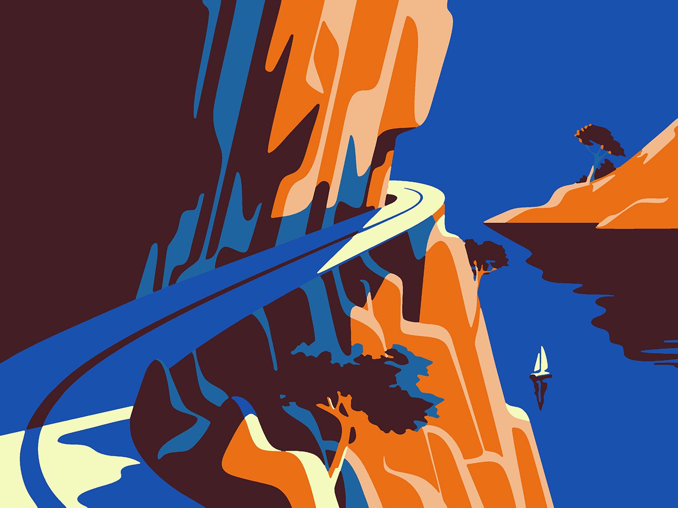 

Картина по номерам Красиво Красим Горная трасса, 100 х 150 см, Горная трасса