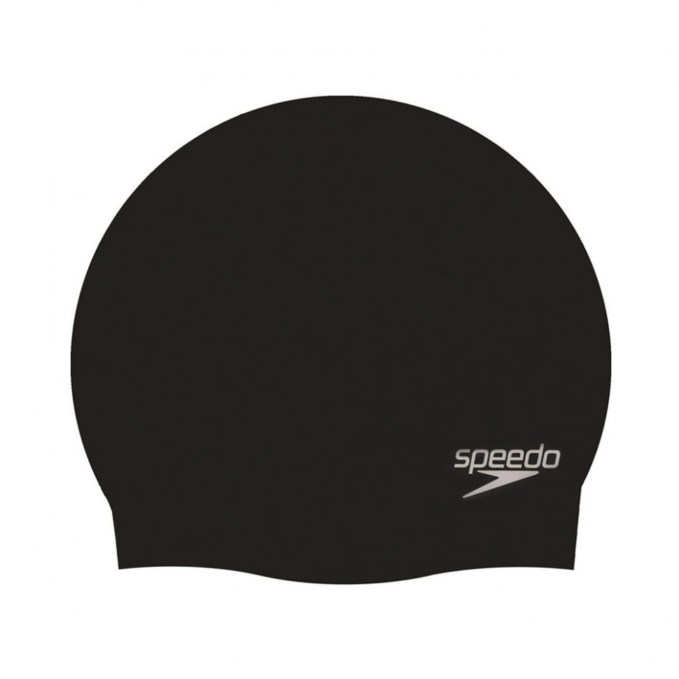 фото Шапочка для плавания speedo plain molded silicone cap, 8-709849097, черный, силикон
