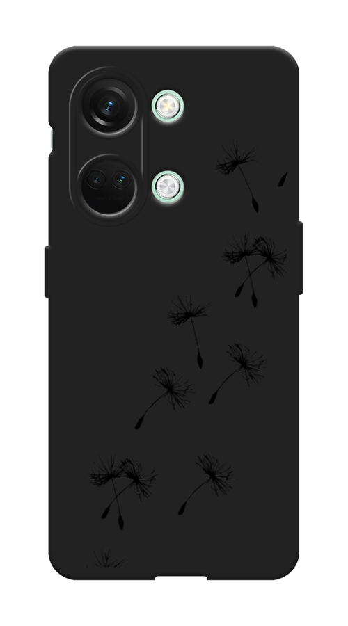 

Чехол Awog на OnePlus Nord 3 "Летящие одуванчики", Черный, 154052-1