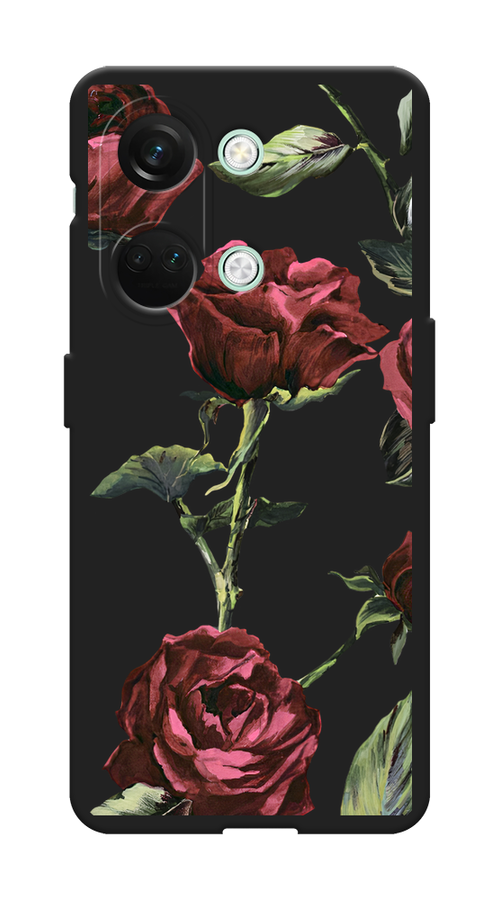 

Чехол Awog на OnePlus Nord 3 "Бордовые розы фон", Бордовый, 154052-1