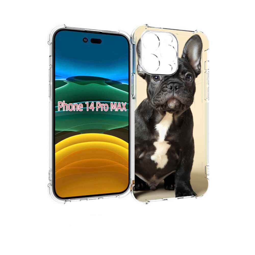 

Чехол MyPads французскии бульдог для iPhone 14 Pro Max, Прозрачный, Tocco