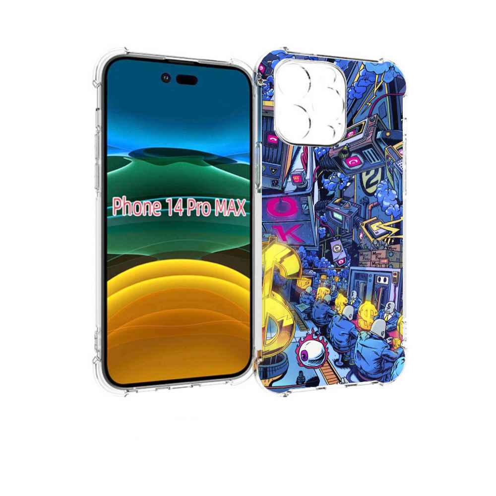 

Чехол MyPads футуристичная картинка для iPhone 14 Pro Max, Прозрачный, Tocco