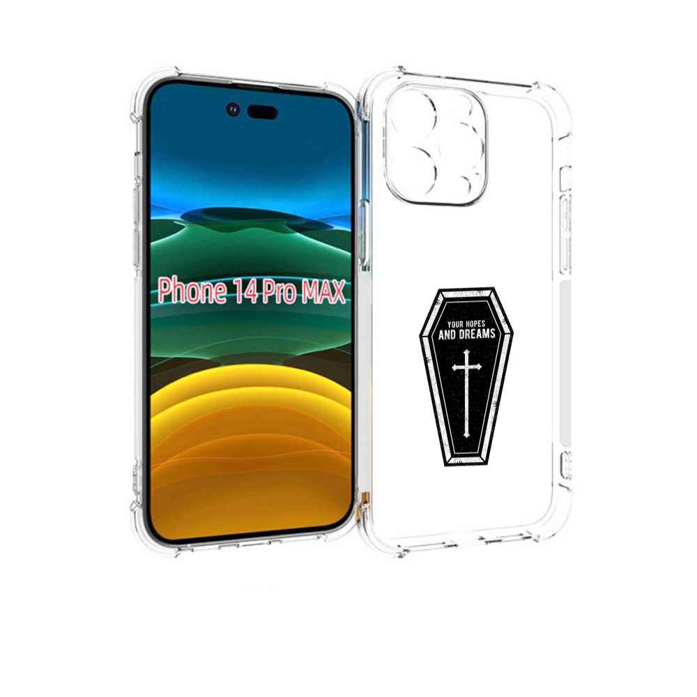 

Чехол MyPads гроб с мечтами для iPhone 14 Pro Max, Прозрачный, Tocco