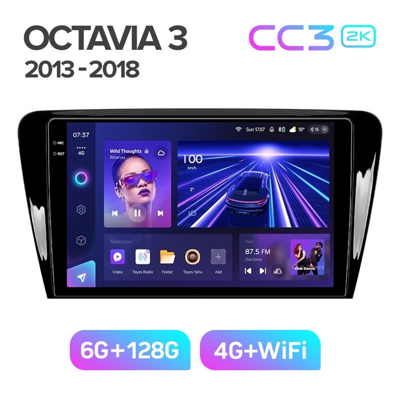 Магнитола TEYES SKODA OCTAVIA A7 2013-2018 г CC3 2K 6128ГБ 4189000₽