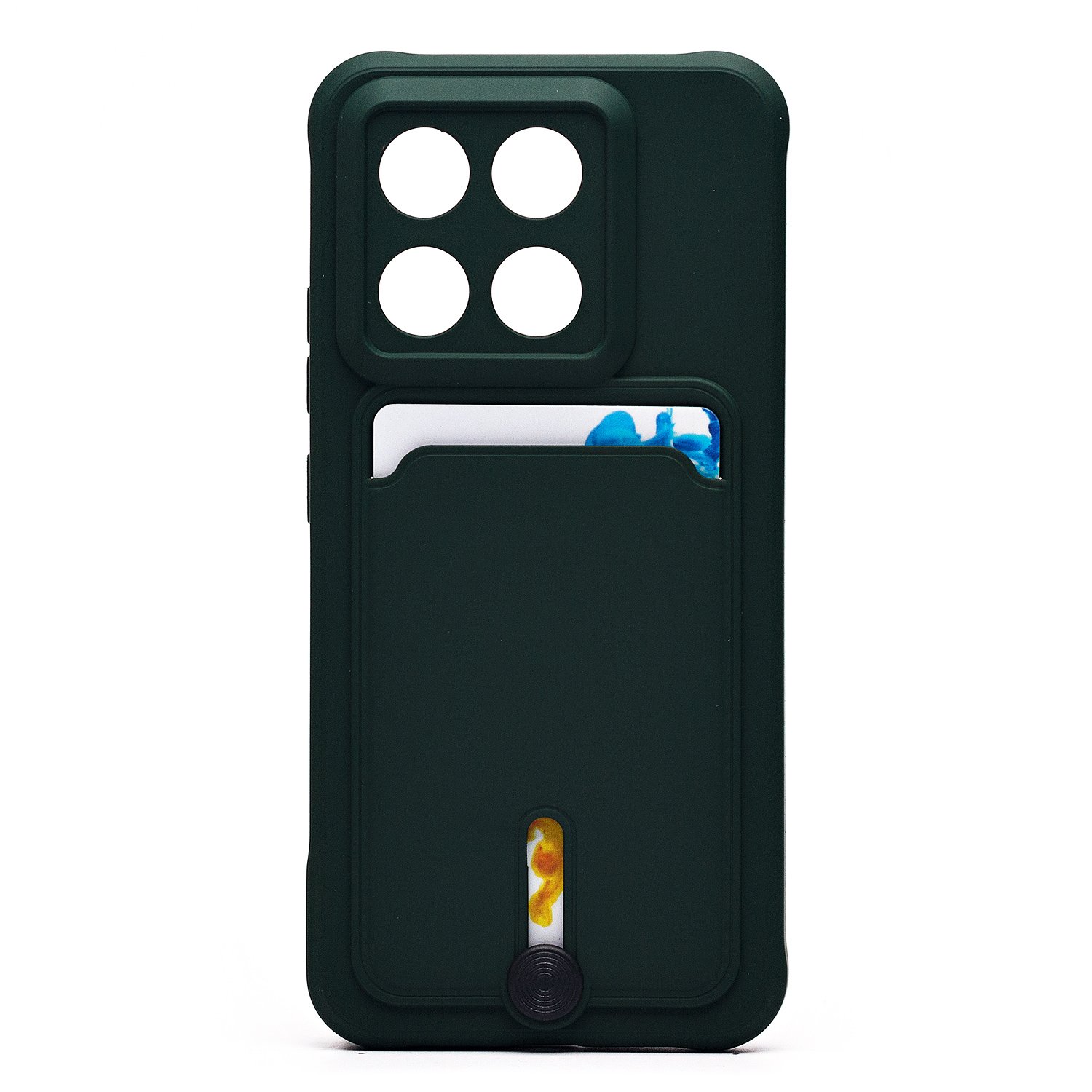 

Чехол Xiaomi 14 (23127PN0CG) силиконовый с картхолдером 4 <темно-зеленый>