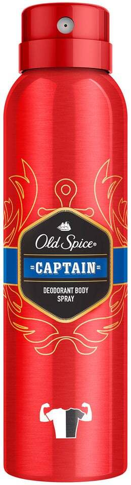 Аэрозольный дезодорант Old Spice Captain, 150 мл виши дезодорант аэрозольный регулирующий 125мл