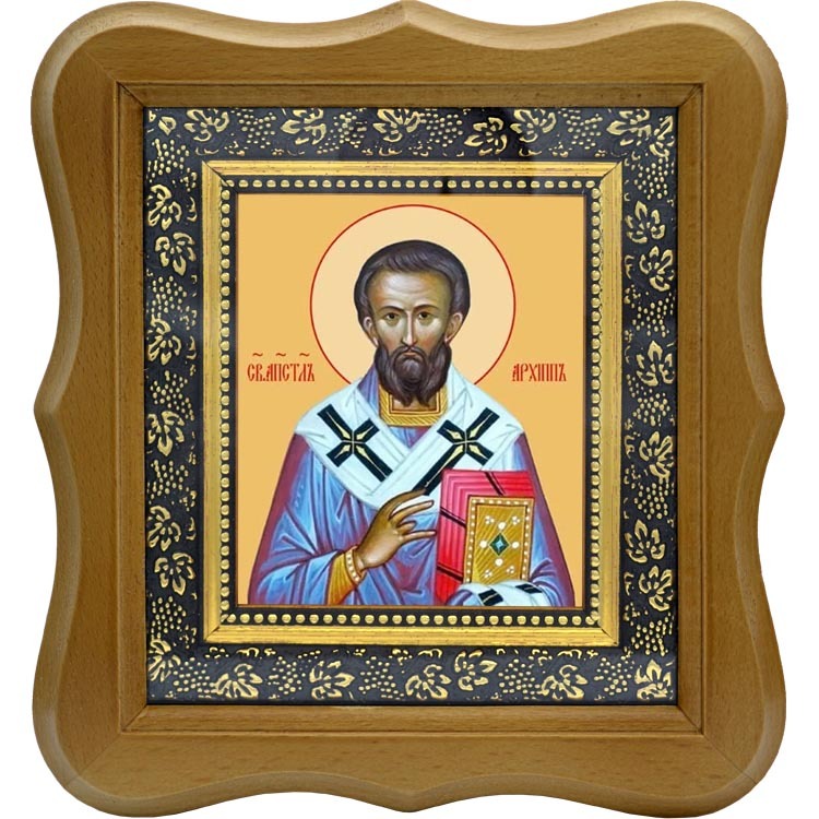 

Архипп Колосский епископ, Святой апостол. Икона на холсте.