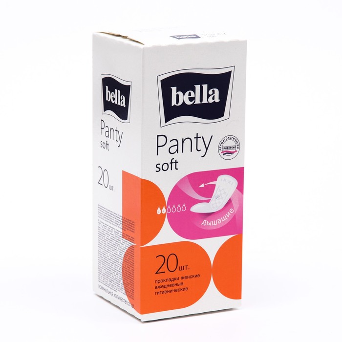 Ежедневные прокладки Bella Panty Soft, 20 шт Россия белый