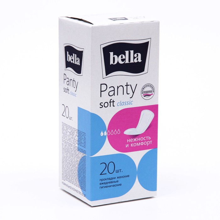 

Ежедневные прокладки Bella Panty Soft Classic, 20 шт., Белый