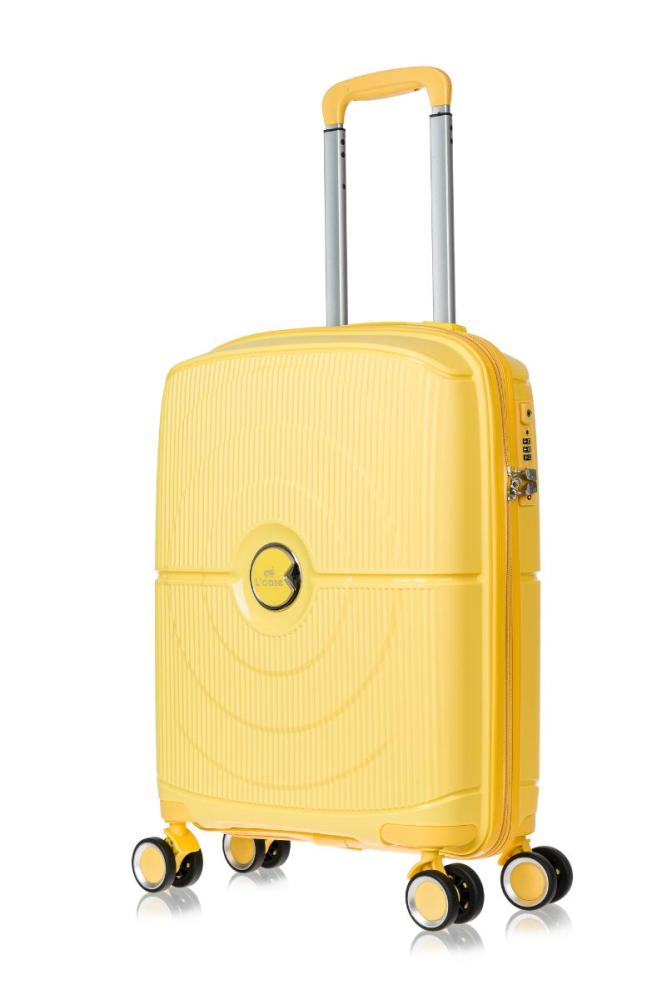 

Чемодан унисекс L'Case DOHA желтый, 55x39x20 см, DOHA