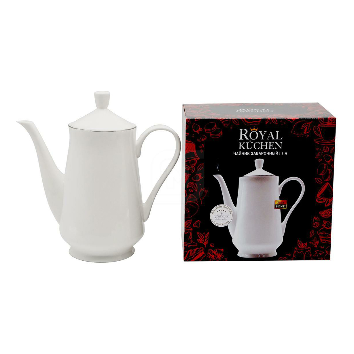 Заварочный чайник Royal Kuchen белый 1 л