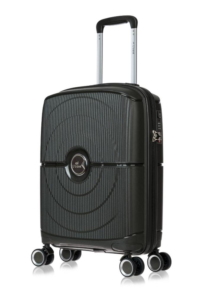 

Чемодан унисекс L'Case DOHA темно-серый, 55x39x20 см, DOHA