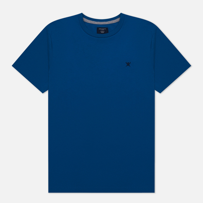 Мужская футболка Hackett Logo Classic Fit синий, Размер XL