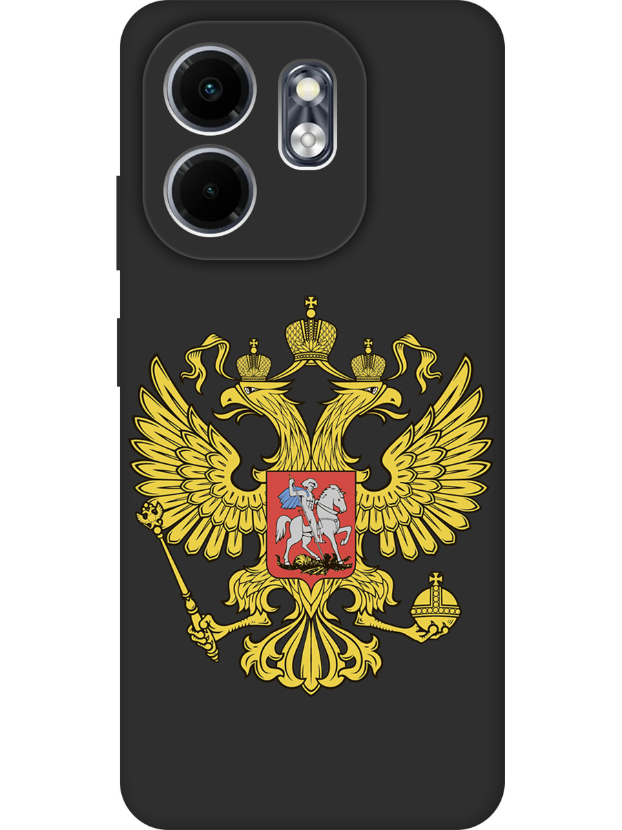 

Силиконовый чехол на Infinix Hot 50i/Smart 9 с принтом "Двуглавый орел" матовый черный, Черный;прозрачный;желтый, 786719381