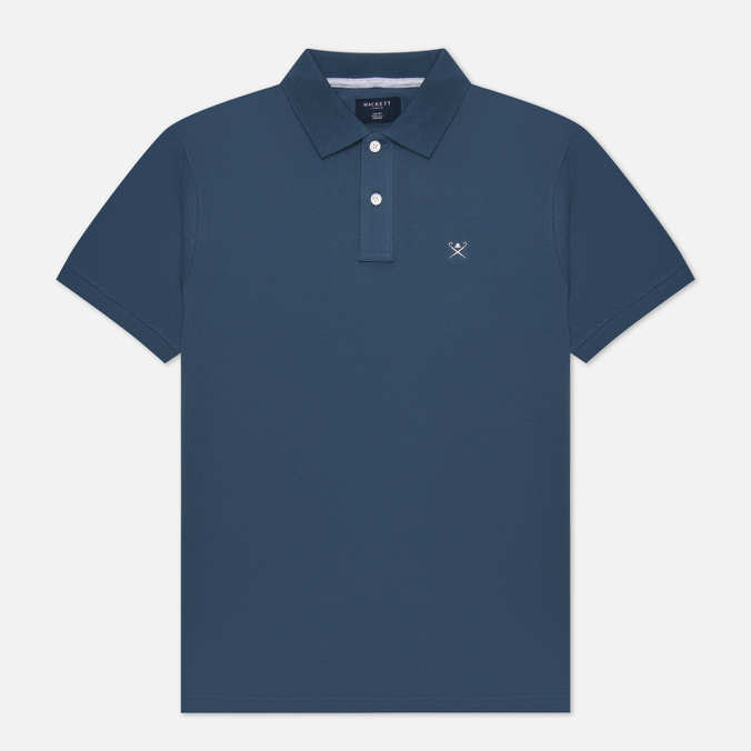 

Мужское поло Hackett Slim Fit Logo зелёный, Размер XL, Зеленый, Slim Fit Logo
