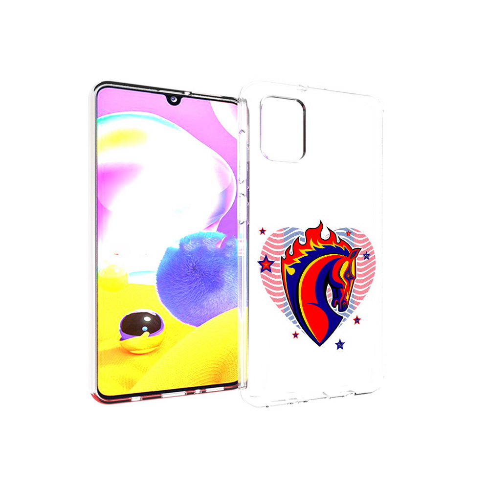 

Чехол MyPads Tocco для Samsung Galaxy A31 ФК ЦСЛ Лошадь (PT146911.482.180), Прозрачный, Tocco