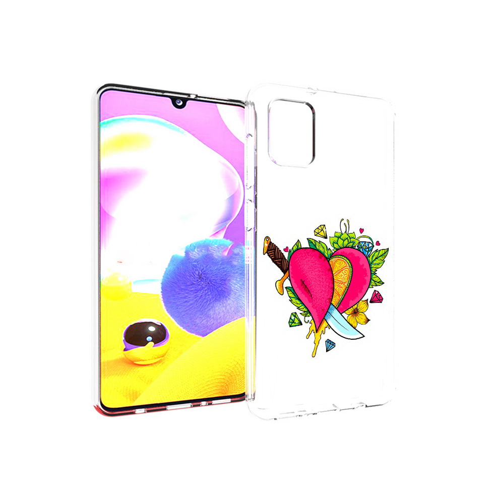 

Чехол MyPads Tocco для Samsung Galaxy A31 Фруктовое сердце (PT146911.482.188), Прозрачный, Tocco