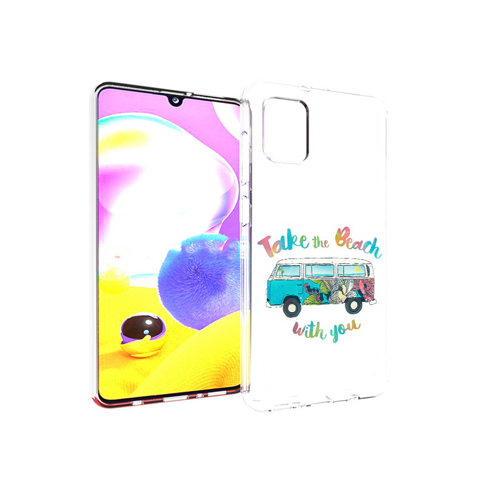

Чехол MyPads Tocco для Samsung Galaxy A31 Хиппи автобус (PT146911.482.190), Прозрачный, Tocco