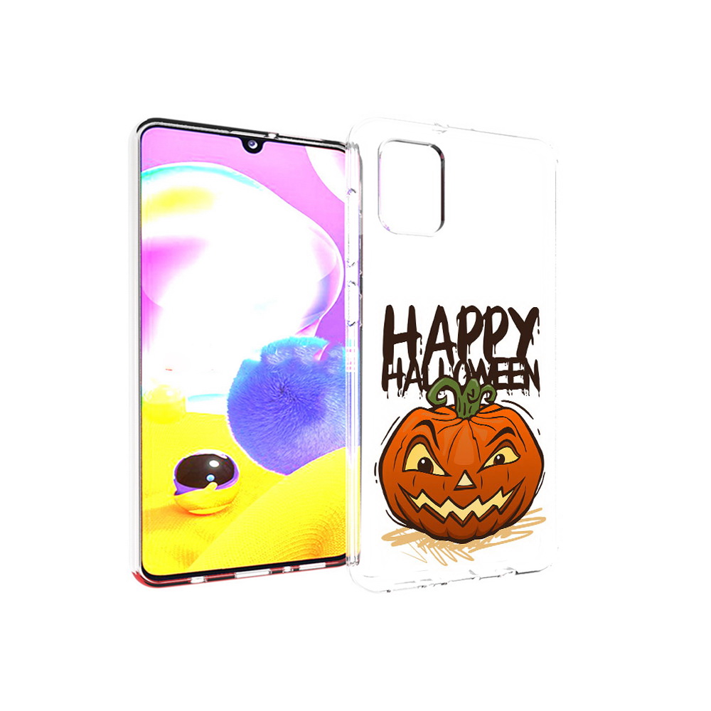 

Чехол MyPads Tocco для Samsung Galaxy A31 Хэллоуин счастливый (PT146911.482.195), Прозрачный, Tocco