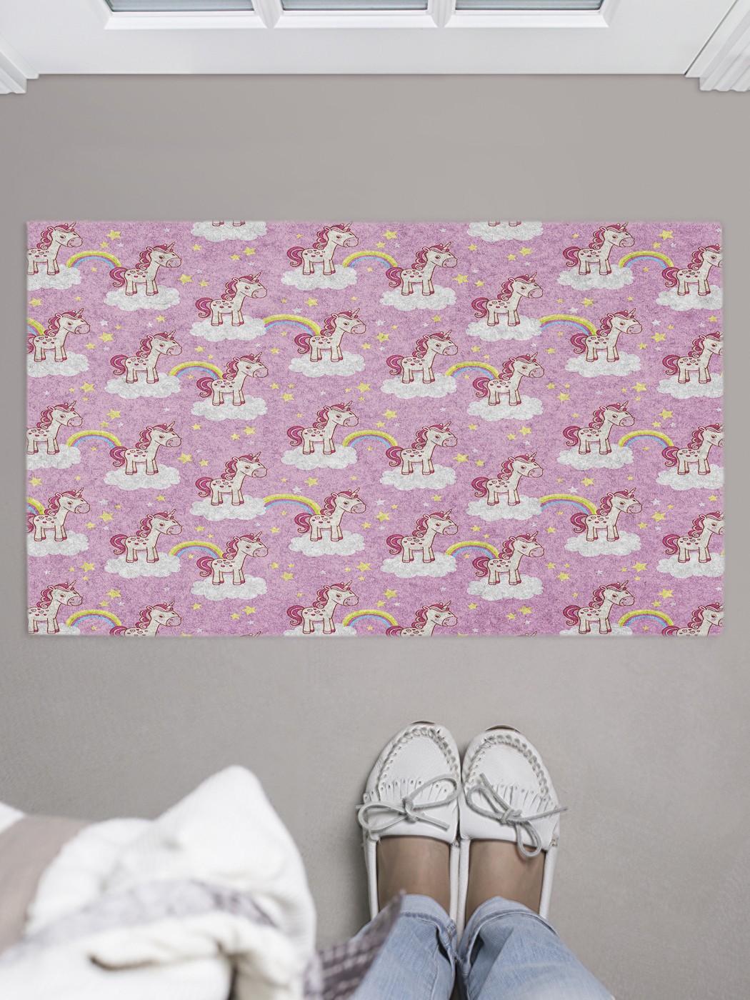 

Придверный коврик в прихожую для обуви, на резиновой основе, 75x45 см door_44147 JoyArty