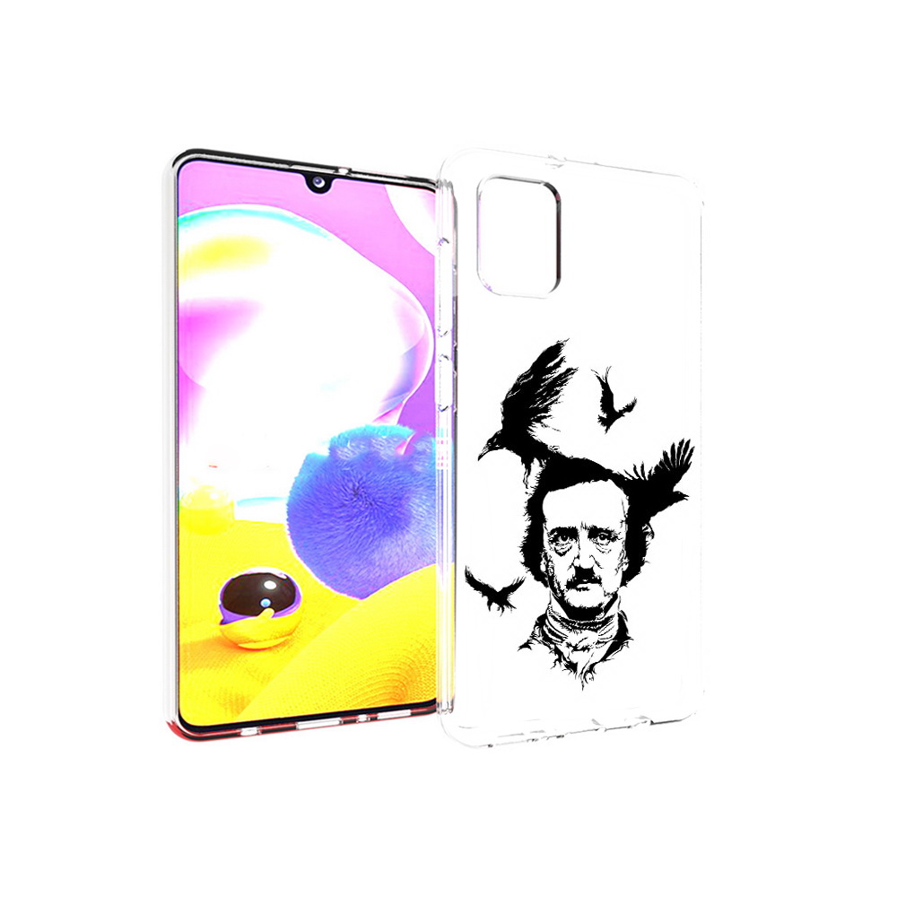 

Чехол MyPads Tocco для Samsung Galaxy A31 Эдгар Аллан черно белый (PT146911.482.204), Прозрачный, Tocco