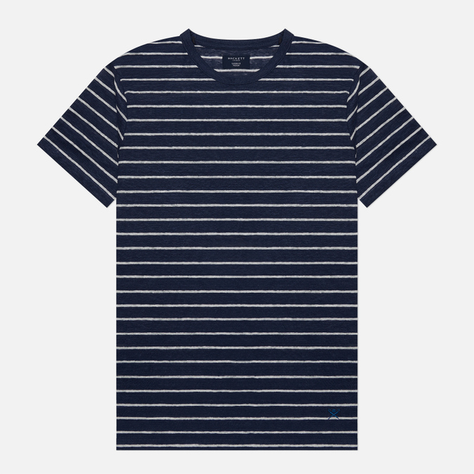 

Мужская футболка Hackett Linen Stripe синий, Размер M, Linen Stripe