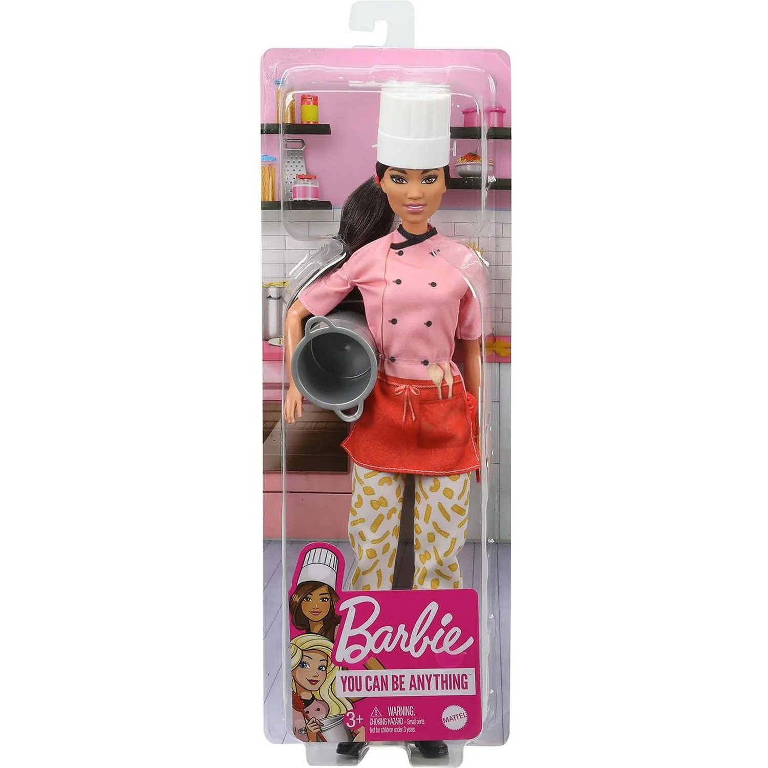 Кукла Barbie Кем быть? Шеф-повар GTW38 кукла barbie кем быть ученый в синем халате hcn11