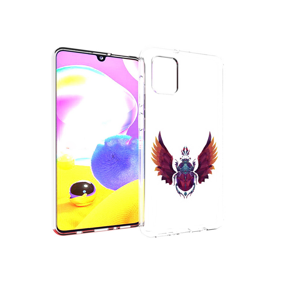 

Чехол MyPads Tocco для Samsung Galaxy A31 алмазный скоробей (PT146911.482.219), Прозрачный, Tocco