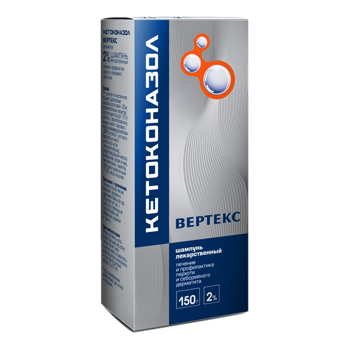Купить Кетоконазол Вертекс шампунь лекарственный 2% 150 г, Vertex