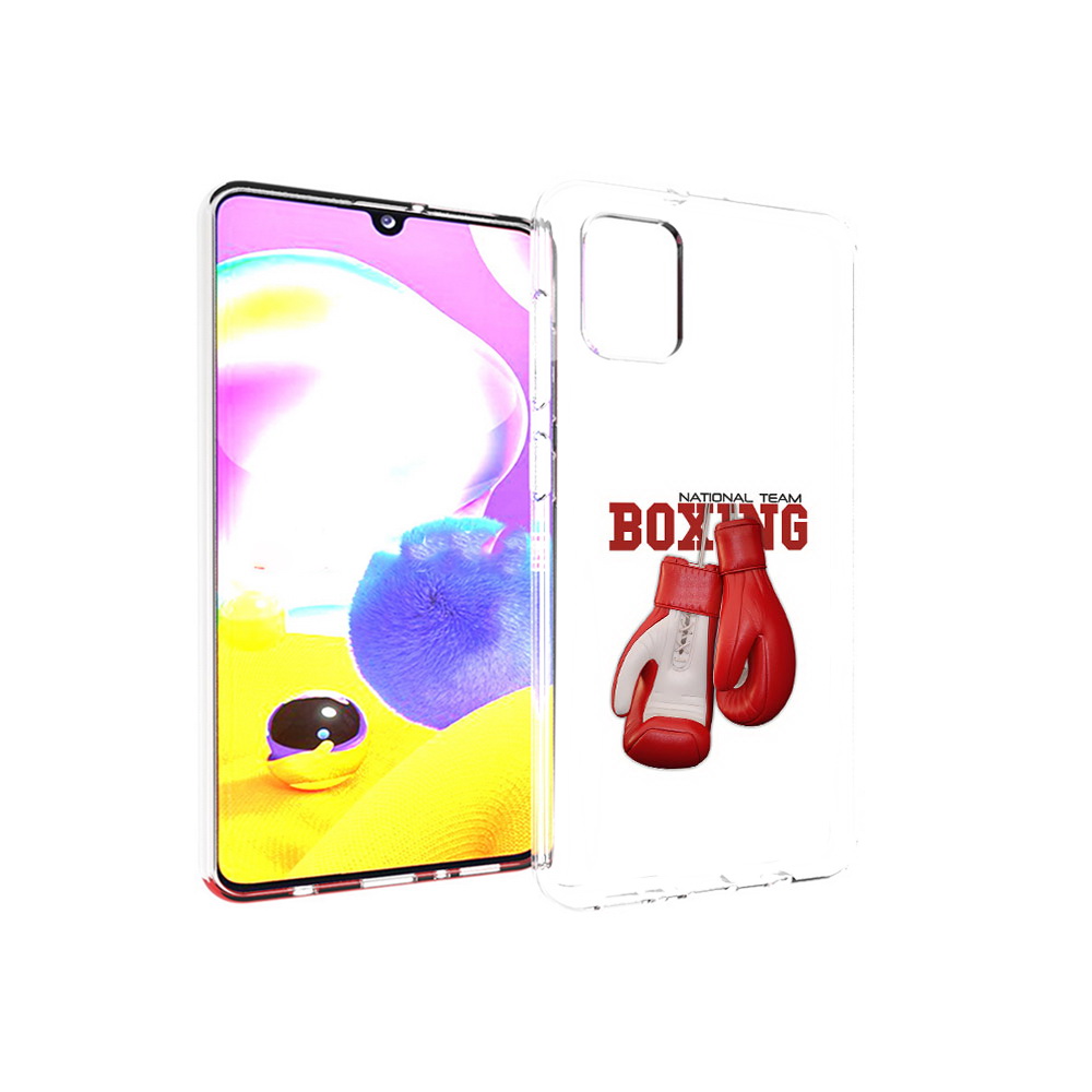 

Чехол MyPads Tocco для Samsung Galaxy A31 боксерские перчатки (PT146911.482.244), Прозрачный, Tocco