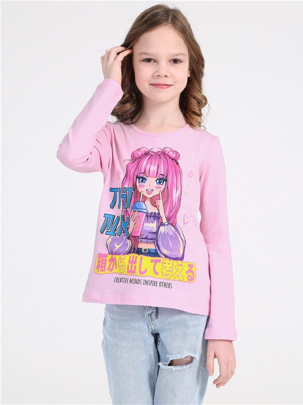 

Лонгслив детский Апрель 1ДДЛД3569001, светло-розовый14 Аниме, 134, Розовый, 1ДДЛД3569001