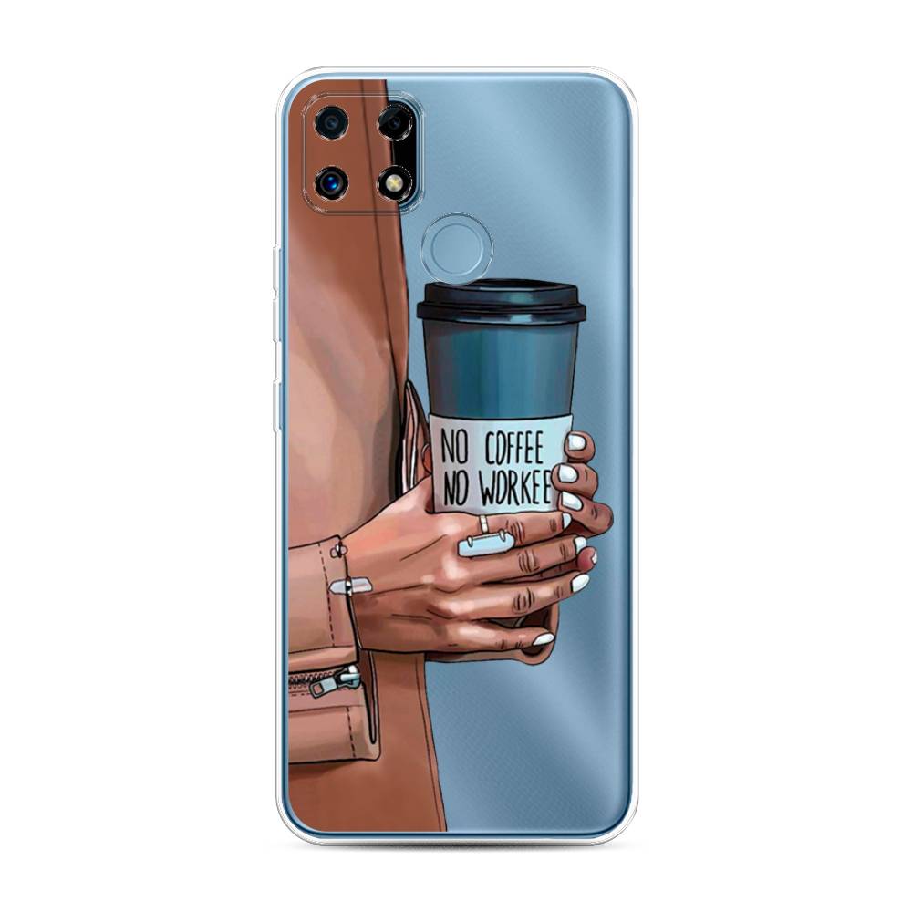 

Чехол Awog на Realme C25/C25s "No coffee", Разноцветный, 257450-7