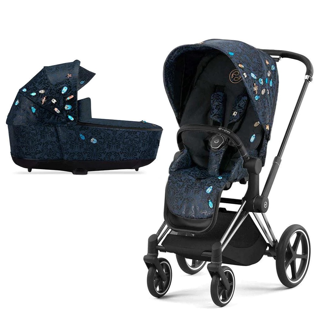 

Коляска 2в1 Cybex Priam IV Jewels of Nature шасси Chrome/black, Priam Jewels of Nature 2в1
