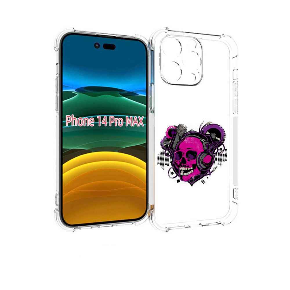 

Чехол MyPads череп 1 для iPhone 14 Pro Max, Прозрачный, Tocco