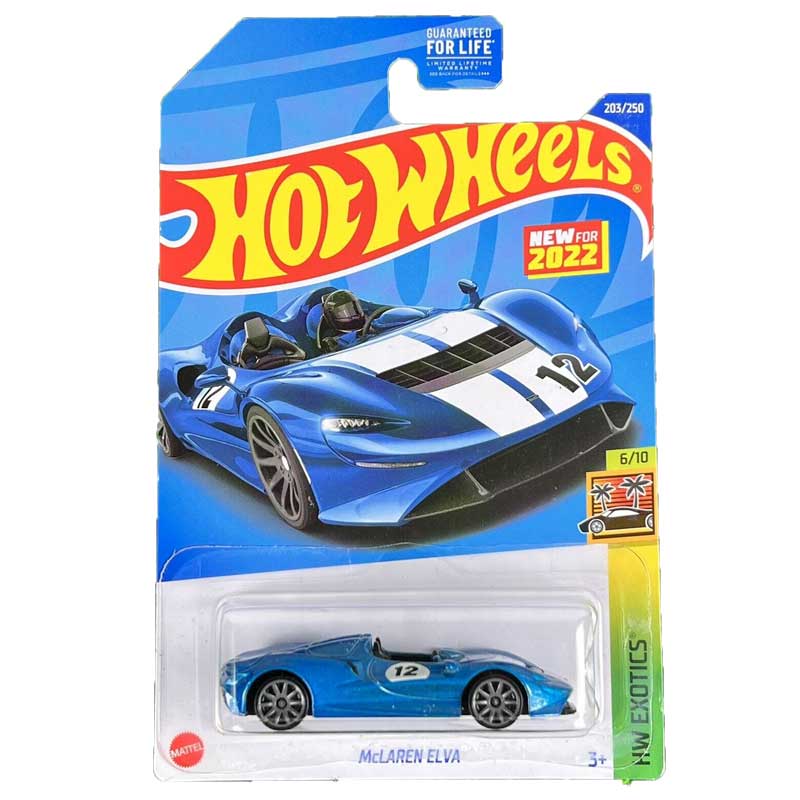 

Машинка Hot Wheels Хот Вилс 203250 McLAREN ELVA, HCX54-R521, Красный