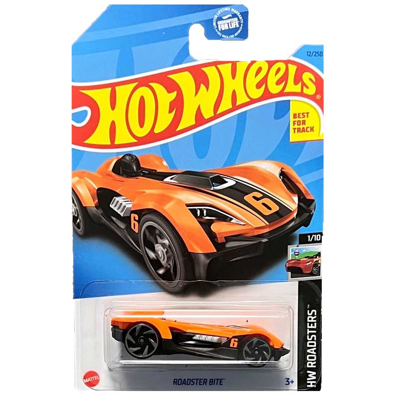 

Машинка Hot Wheels Хот Вилс 12250 ROADSTER BITE, HKH36-M521, Белый;красный