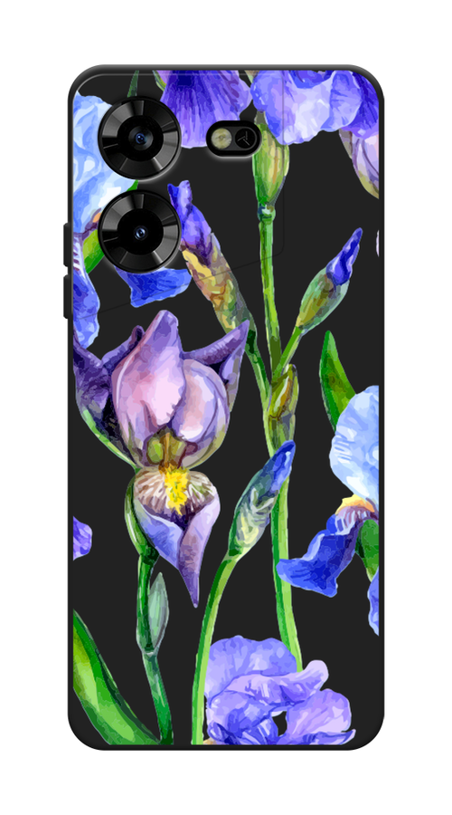 

Чехол Awog на Tecno Pova 5 "Синие ирисы", Фиолетовый;голубой;зеленый, 303952-1