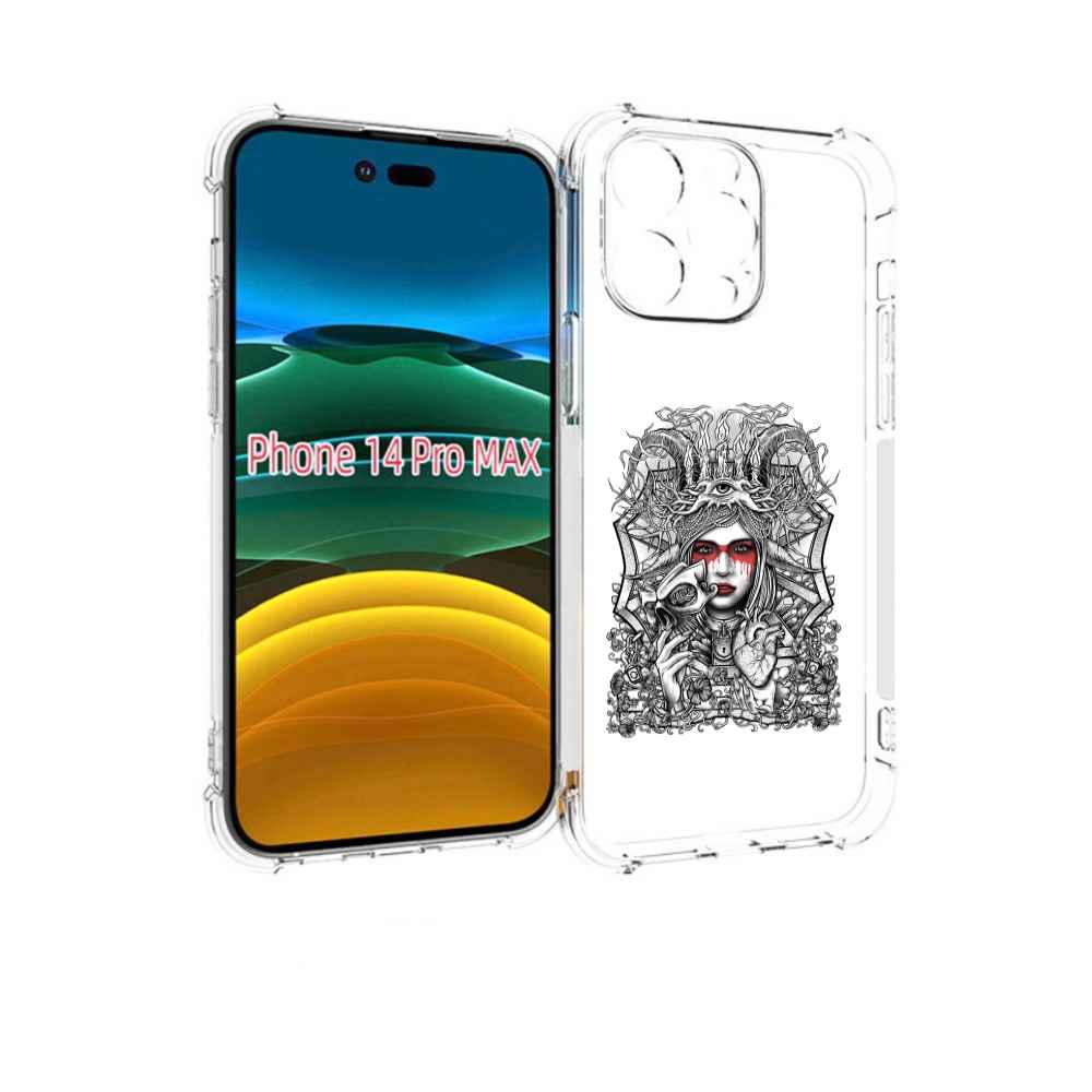 

Чехол MyPads грусная девушка для iPhone 14 Pro Max, Прозрачный, Tocco
