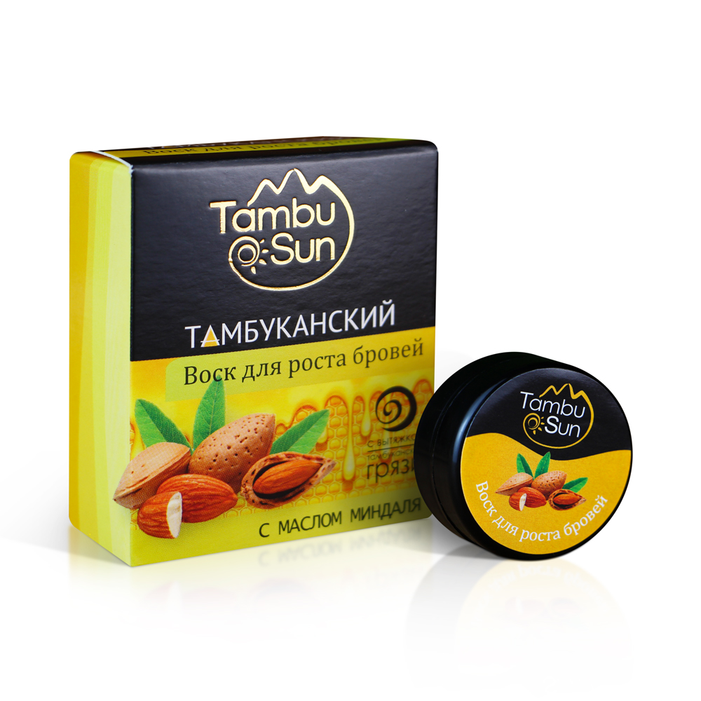 Воск TambuSun для роста бровей с маслом миндаля 5 мл inki масло для ресниц и бровей для роста и укрепления инки формула роста 15