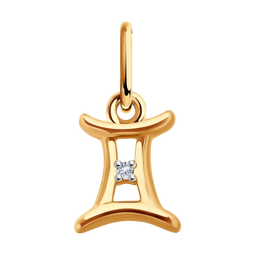 

Подвеска из красного золота Diamant 51-130-02627-1, фианит, 51-130-02627-1