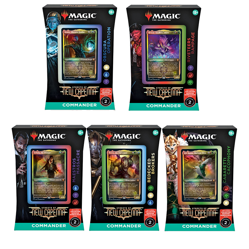 

Дополнение для ККИ Magic The Gathering 5 колод Commander Deck Streets of New Capenna