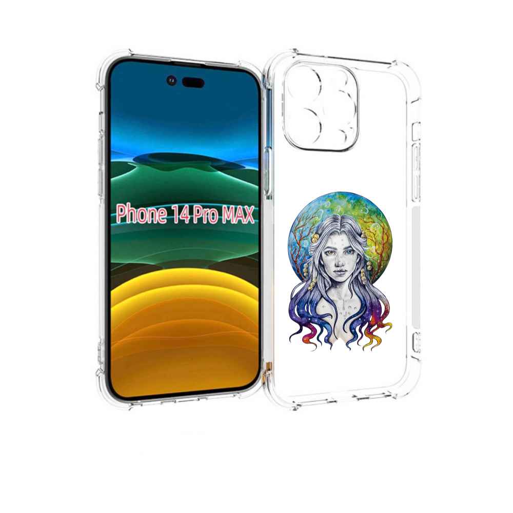 

Чехол MyPads девушка с красивыми волосами для iPhone 14 Pro Max, Прозрачный, Tocco