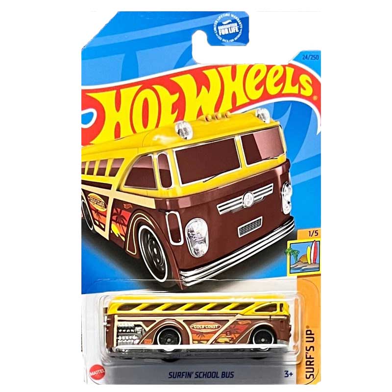 фото Машинка hot wheels хот вилс 24250 surfin' school bus, hkj32-m521