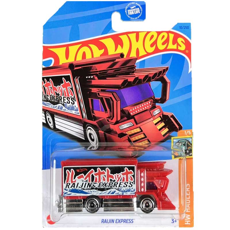 

Машинка Hot Wheels Хот Вилс 10250 RAIJIN EXPRESS, HKK98-M521, Красный